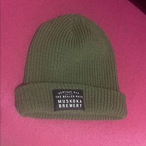 Muskoka Brewery Olive Green Knit Beanie